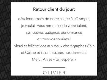 On va rougir! 😊Les témoignages enjoués de nos clients sont nos plus beaux trophées 🏆. Merci Olivier pour cette belle collaboration. @cain_celine.le_labo...